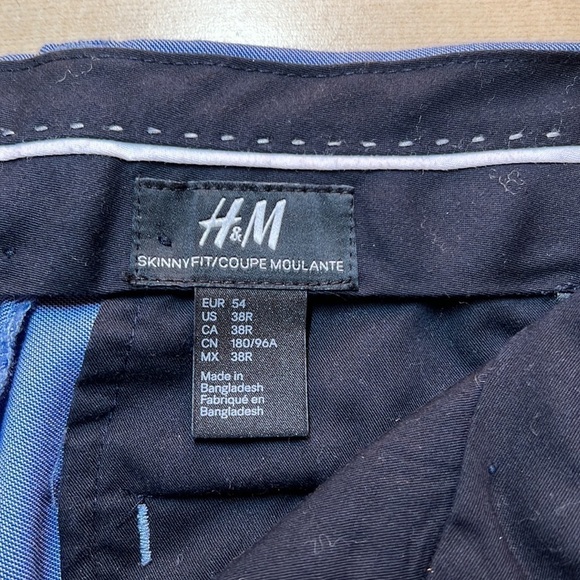 H&m Suit Pants Skinny Fit Size 38 x 32 - Picture 7 of 10